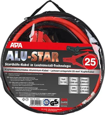 Obrázek produktu pro APA Starthilfekabel AluStar 40,36 mm²,12/24V Ottomotoren