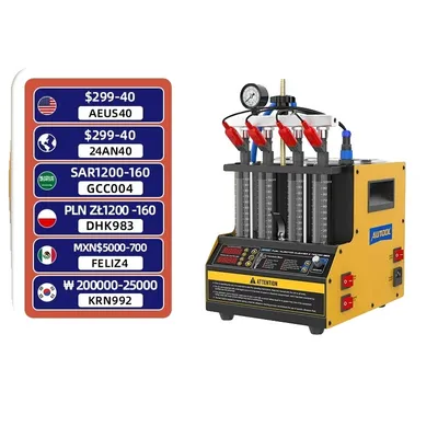 Produktbild von Kraftstoffeinspritzdüsen-Reinigungsmaschine, Ultraschallreiniger, 4-Zylinder-Kompatibilität