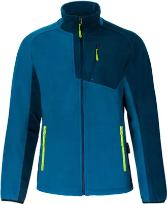 Produktbild von Fleecejacke Arbeitsjacke Arbeitspullover Fleece Jacke Freizeitjacke ASYMETRIC blau L