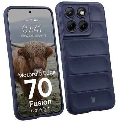 Produktbild von Robuste Handyhülle für Motorola Edge 70 Fusion, Bizon Case Tur, Dunkelblau