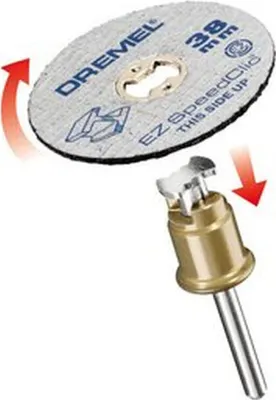 Obrázek produktu pro Dremel SC406, Řezací kotouč, Kov, 35000 ot/min, 3,8 cm, 2 kusů