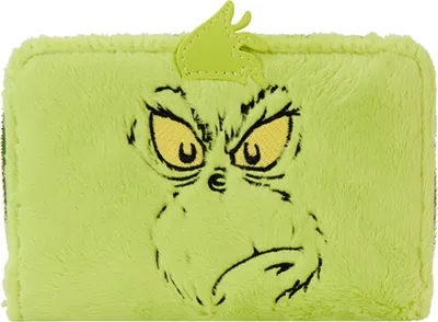 Obrázek produktu pro Loungefly Grinch peněženka na zip zelená zelená jedna velikost