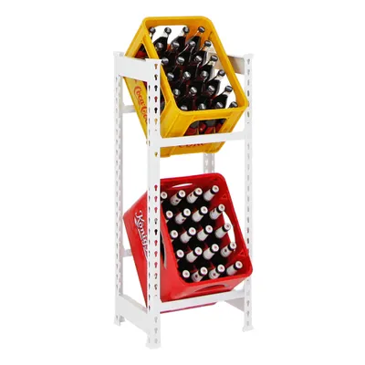 Produktbild von PROREGAL Getränkekistenregal CAMEL | HxBxT 100x40x30cm | Weiß