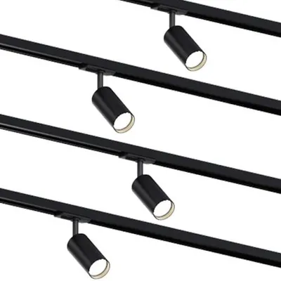 Produktbild von MRail 4x Spot GU10 Fassung Schwarz