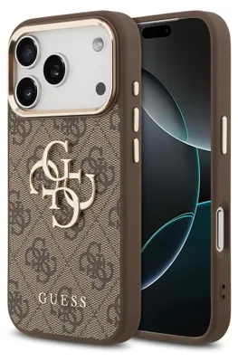 Zdjęcie produktu dla Etui Do Iphone 17 Pro Guess Classic Oryginalne Brązowy Modny Pokrowiec Case