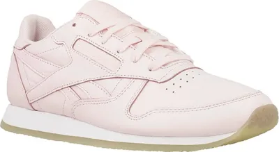 Produktbild von Reebok CL Lthr AR0985 Sportschuhe mit Schnürverschluss aus Naturleder in Pink