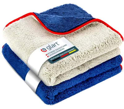 Produktbild von Glart 472PP Mikrofasertücher Auto 2er Set 40x40 cm – Trockentücher & Poliertüche
