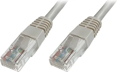 Immagine prodotto di DIGITUS Patchkabel Cat5e U/UTP 2xRJ45 2,0m CCA grau Hebels. Polybeutel