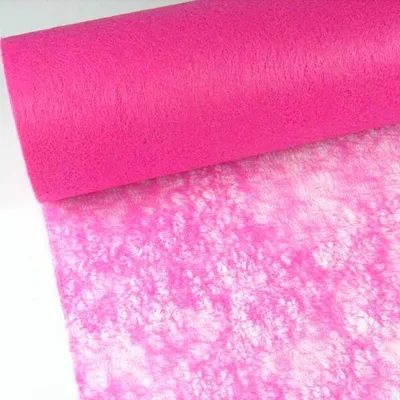 Produktbild von 10m Vlies Tischband 48cm Tischläufer Hochzeit Party Taufe Tischdeko Stoff, Farbe:pink