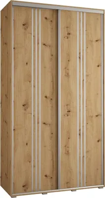 Produktbild von MEBLE KRYSPOL Davos 6 Schrank, zwei Türen - 235,2x140x45 cm - Artisan  Artisan Silber