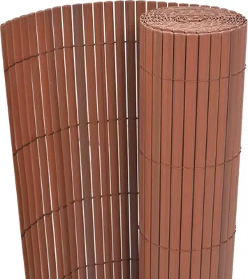 Obrázok produktu pre Obojstranný záhradný plot, PVC 90x300 cm, hnedý