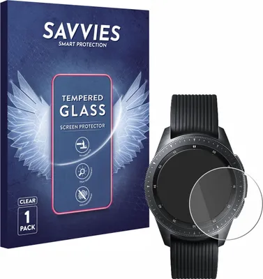 Produktbild von Savvies Schutzglas für Samsung Galaxy Watch (42 mm) Displayschutz 9H Glas klar transparent