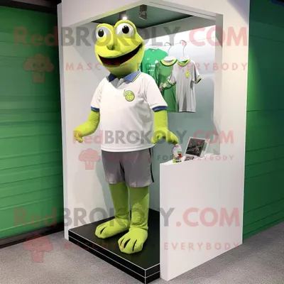 Obrázek produktu pro Postava REDBROKOLY maskota stříbrné žáby oblečená s hodinkami Polo tričko a náramek