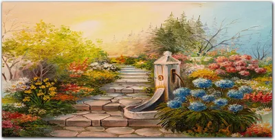 Produktbild von Coloray - Bild aus Glas - Glasbilder - 100 x 50 cm - Küche Wanddekoration Dekoration Wohnzimmer Gehärtetes Glas Glasblock mit Bild - Natur Blumen Baum Sonne