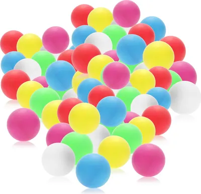 Produktbild von com-four® 72x Tischtennisball - bunte Pingpongbälle in Standardgröße - 40mm