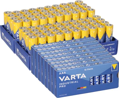 Produktbild von 160x Varta Batterie Industrial 80x AA LR06 Mignon + 80x AAA LR3 Micro