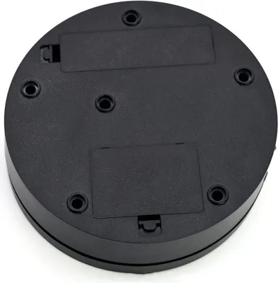 Image de Présentoir rotatif électrique, 3 vitesses, plateau tournant à 360 degrés pour bijoux, vidéos courtes, noir avec surface mate