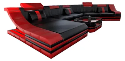 Produktbild von XXL Wohnlandschaft Turino CL-Form in Leder