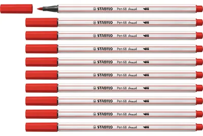 Produktbild von STABILO Premium-Filzstift mit Pinselspitze für variable Strichstärken - Pen 68 brush -…
