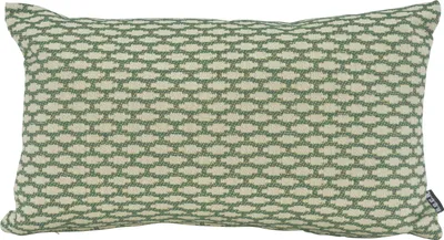Produktbild von H.O.C.K. Nalou Dekokissen 50x30cm grün gemustert