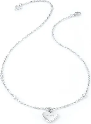 Produktbild von Halskette Herz für Damen von Guess aus Edelstahl, Kristalle