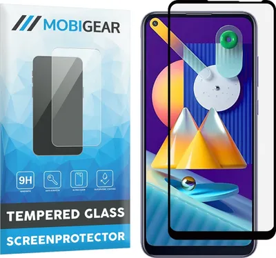 Produktbild von Mobigear Premium  Samsung Galaxy M11 Panzerglas Gehärtetes Glas Displayschutz - Hüllenfreundlich - Schwarz