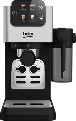 Produktbild von Manueller Espressor BEKO CEP5304X, 1,1 l, 1628 W, 15 Bar, Schwarz-Silber