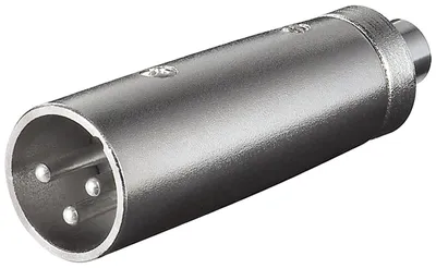 Immagine prodotto di Goobay 27458 Adattatore XLR, da presa RCA a spina XLR - spina XLR (3 pin) > presa RCA