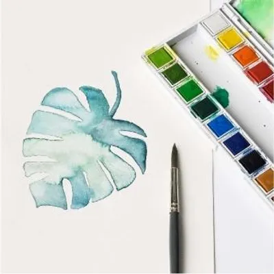 Produktbild von Aquarellfarben, 24 x 1/2 Näpfchen