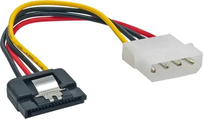 Zdjęcie produktu dla InLine 29670D, SATA 15-pin, Molex (4-pin), 0,3 m, Męska/Męska, Prosty, Prosty