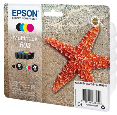 Immagine prodotto di Epson 603 Multipack - confezione da 4 - nero, giallo, ciano, magenta - originale - blister - cartuccia d'inchiostro