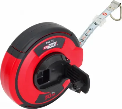 Image de AW Tools - Logo, mètre ruban AW673 (20 m x 1,3 cm) (rouge/noir)
