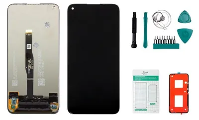 Produktbild von Huawei P40 lite Display schwarz - Set