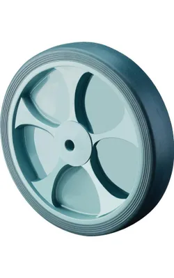 Produktbild von Ersatzrad Rad-Ø 160 mm Tragfähigkeit 200 kg Gummi grau Achs-Ø 20 mm Nabenlänge 60 mm