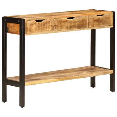 Produktbild von Sideboard mit 3 Schubladen 110x35x75 cm Massivholz Mango