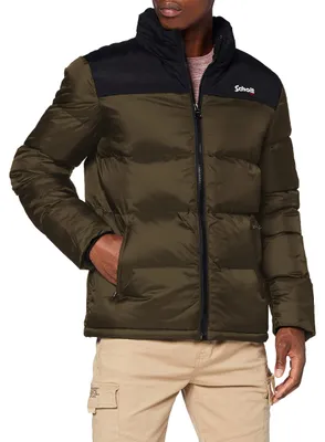 Image de Veste uni Utah de Schott NYC, couleur kaki, taille XXL