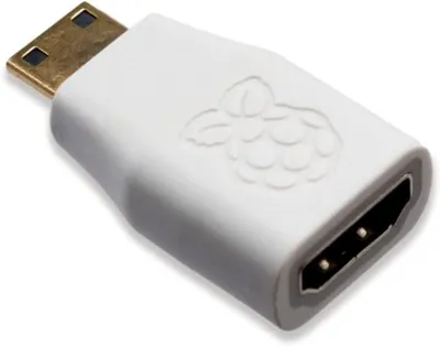 Produktbild von BerryBase Mini HDMI Adapter, weiß