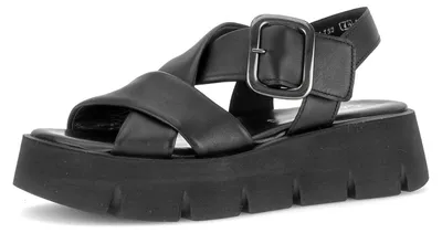 Produktbild von Gabor Damen Plateausandalen, Frauen Sandalen,Best Fitting,schwarz (27),40 EU / 6