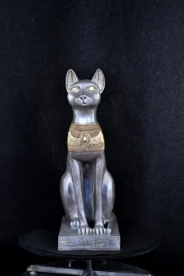 Produktbild von Design Ägyptische Katze Figur Statue Skulptur Figuren Skulpturen Deko Neu 74cm