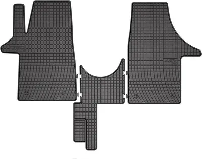 Obrázok produktu pre 2003-2015 VW T5 podlahové rohože gumové čierne 3 ks
