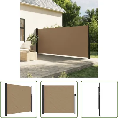 Obrázek produktu pro The Living Store Boční výsuvná markýza Taupe 180x600 cm