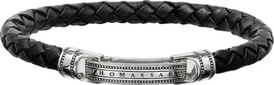 Obrázok produktu pre Thomas Sabo - LB40-008-11-M - Uni náramok - Strieborná koža - REBEL AT HEART - 16 cm