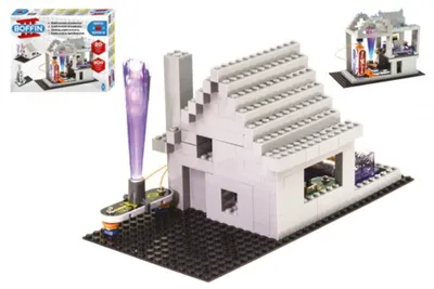 A Boffin II electronic construction kit with 20 projects, built into a house model with a light-up tower.