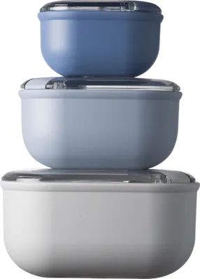 Zdjęcie produktu dla Zestaw lunchboxów Omada Pull Box Sky - 3 sztuki