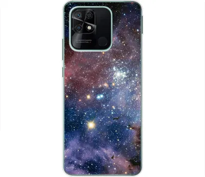 Produktbild von König Design Hülle kompatibel mit Xiaomi Redmi 10C Kunststoff Soft Handyhülle - Handy Case Universum