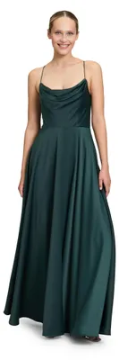 Produktbild von Vera Mont Damen Abendkleid mit Wasserfallausschnitt 38, Dusty Slate