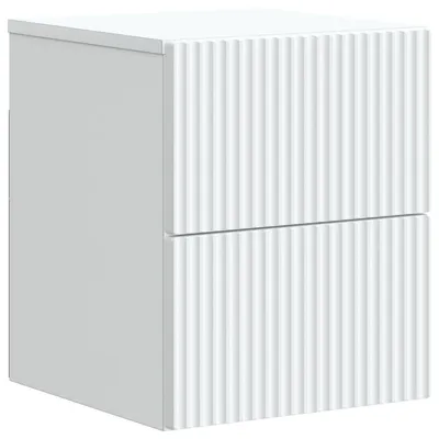 Zdjęcie produktu dla Wisząca Szafka Nocna z szufladą Biały 33 x 34,5 x 40 cm