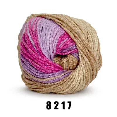 Produktbild von YarnArt Jeans Crazy (50g/160m) 8217 braunlila
