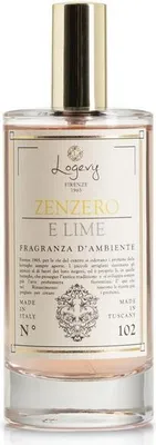 Zdjęcie produktu dla Logevy - Spray do pomieszczeń - Imbir i limonka - 100 ml - Pikantne nuty imbiru i limonki