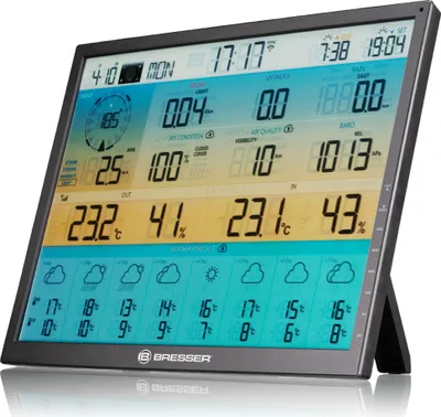 Produktbild von Bresser Zusatzbasisstation 48,3cm 8-Tage Wettervorhersage WLAN für 4CAST XL Wetterstation mit ProWeatherLive